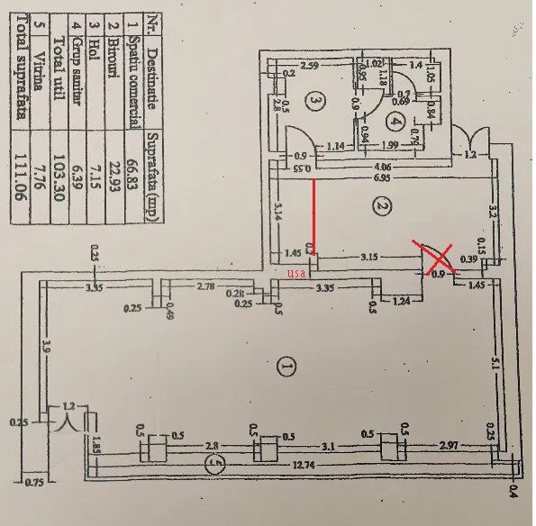 Mosilor 211, spatiu comercial